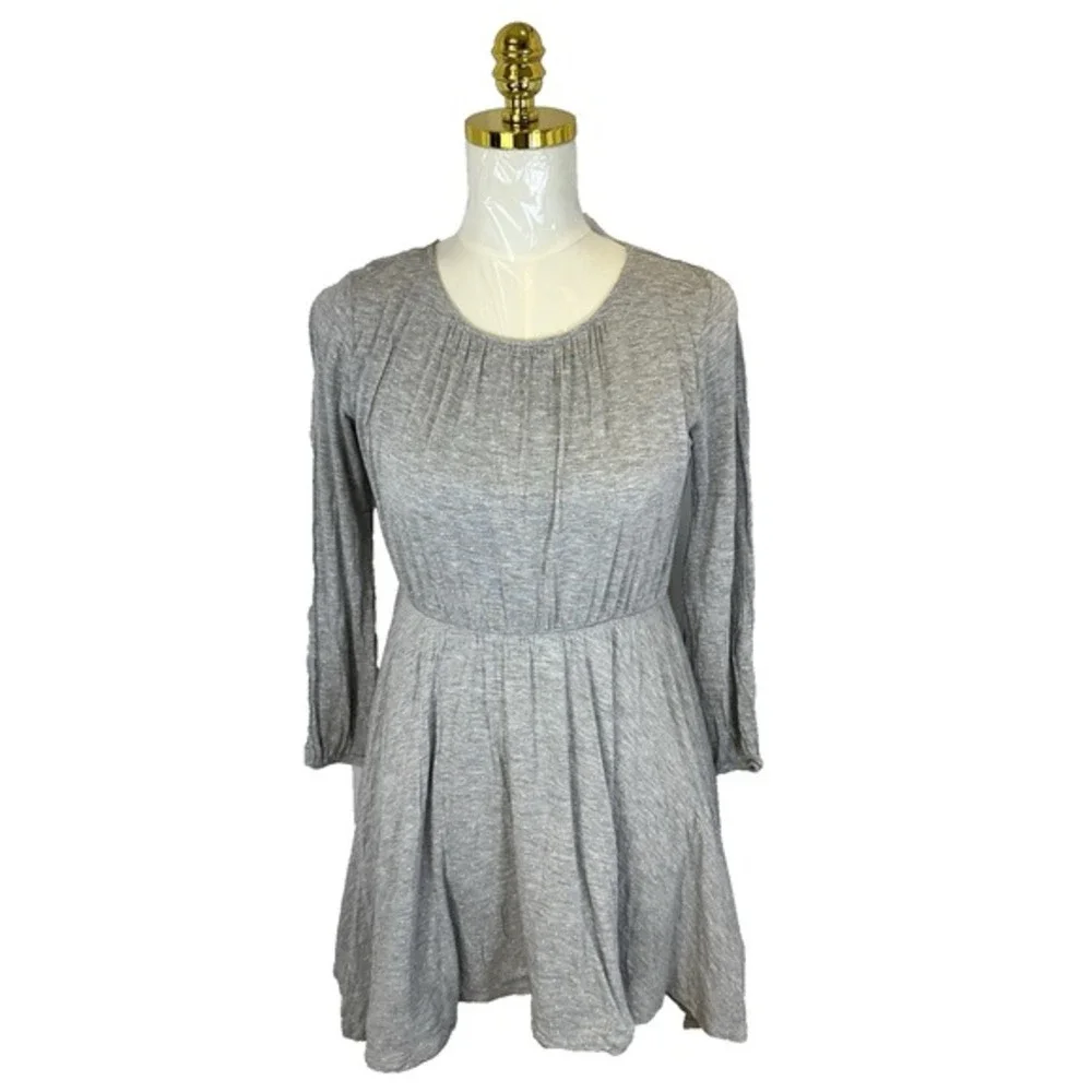 POLO Ralph Lauren Girl's Polka Dot Fit & Flare Dress‎ Grey Preppy Babydoll Large